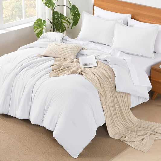 White California King Comforter Set