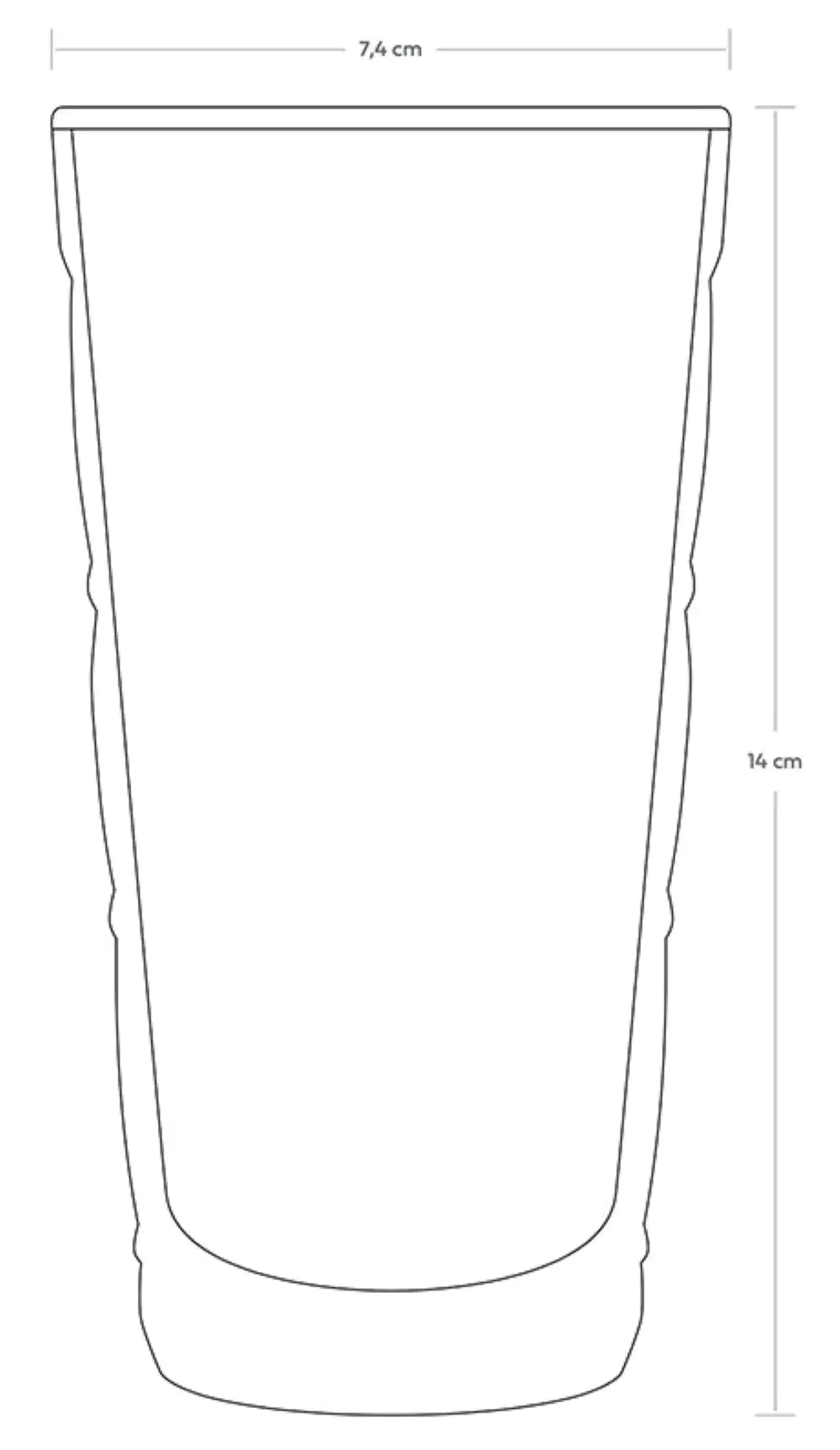 Tall Water Glass